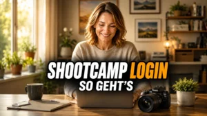 Shootcamp Login – so meldest du dich an Shootcamp Login – Anmeldung im Kursbereich am Laptop