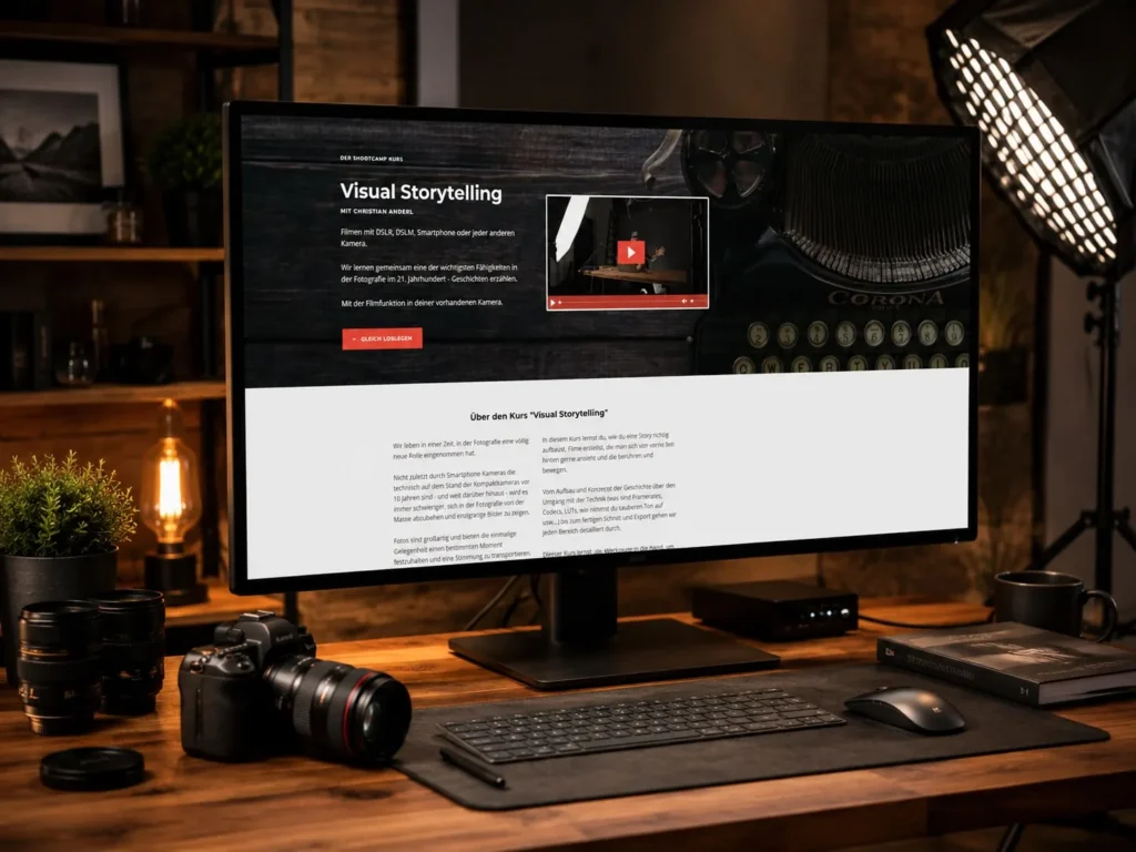 Shootcamp Visual Storytelling – Schnitt-Lektion und Community